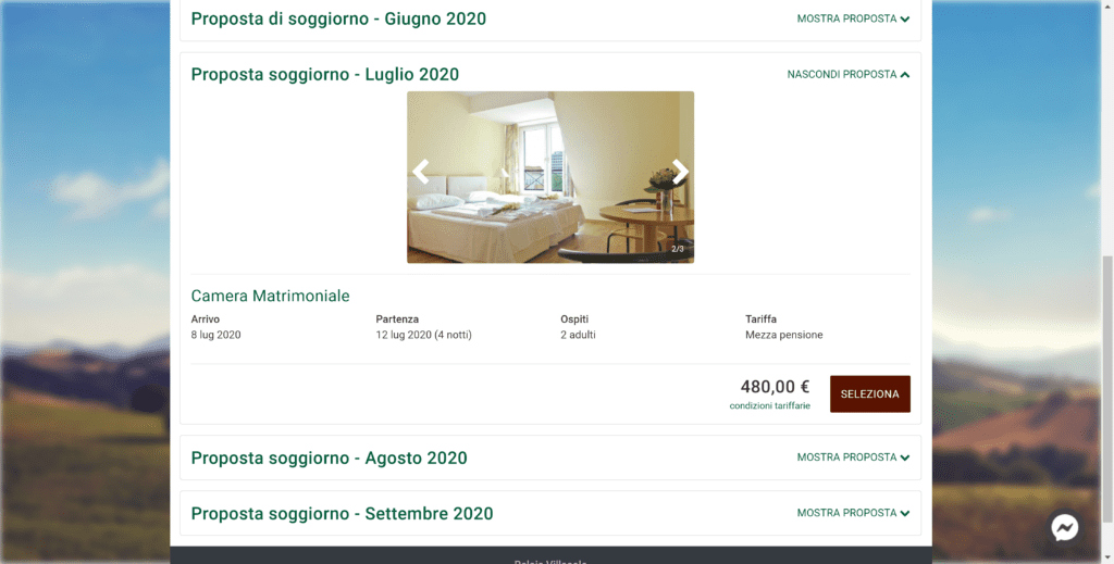 Dettaglio di preventivi multiproposta