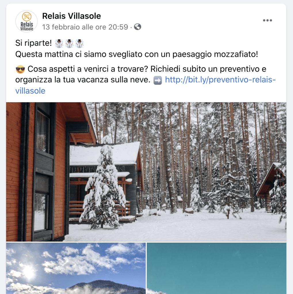 foto pagina facebook hotel