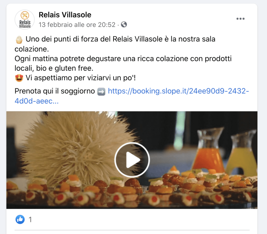 video pagina facebook hotel