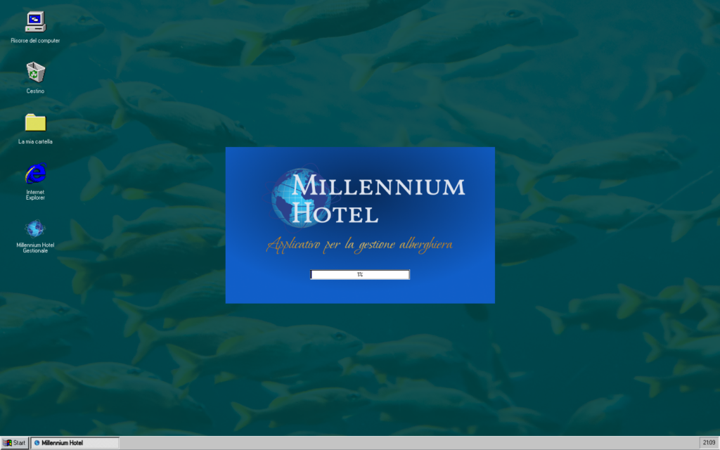 caricamento del software millennium hotel
